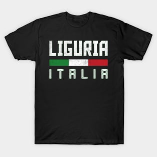 Liguria Italia / Italy Typography Design T-Shirt